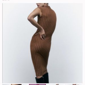 ISO Zara textured midi dress